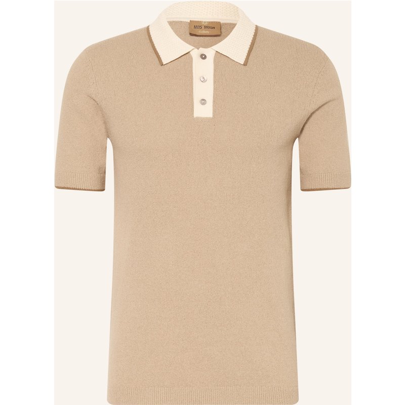 Mos Mosh Gallery Strick-Poloshirt Mmgfrancesco Regular Fit braun