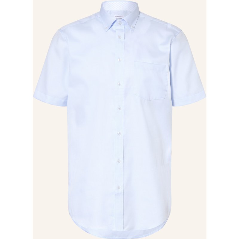 Seidensticker Kurzarm-Hemd Regular Fit blau