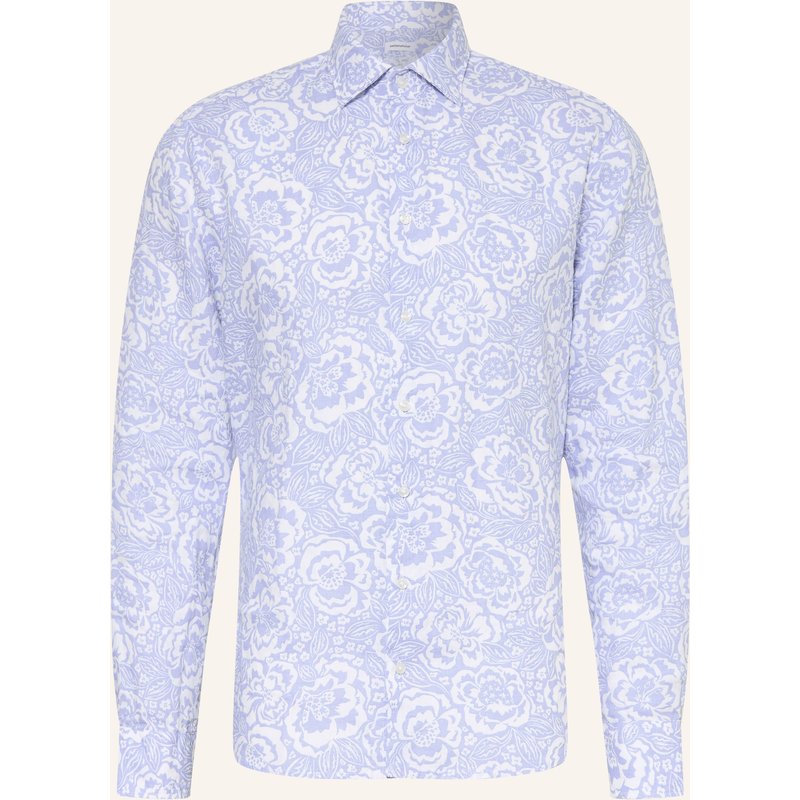Seidensticker Leinenhemd Shaped Fit blau