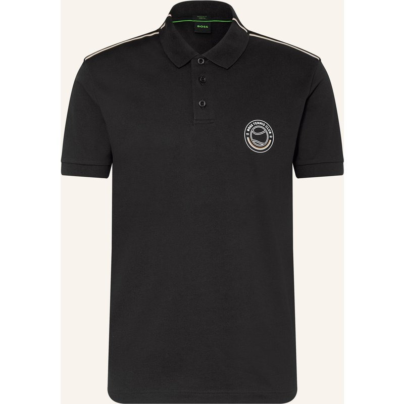 Boss Piqué-Poloshirt schwarz