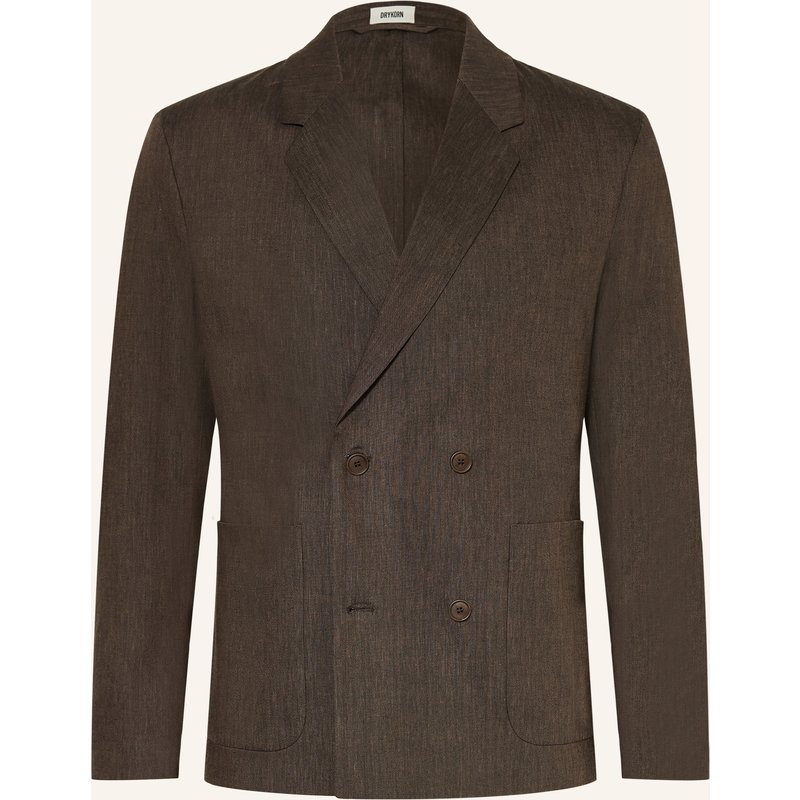 Drykorn Anzugsakko Domaro Slim Fit Mit Leinen braun