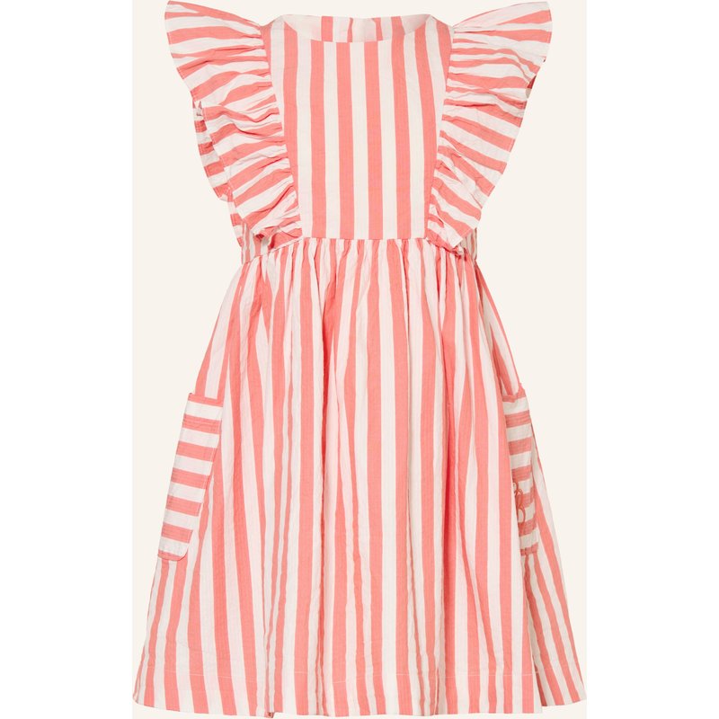 Petit Bateau Kleid Mit Rüschen orange