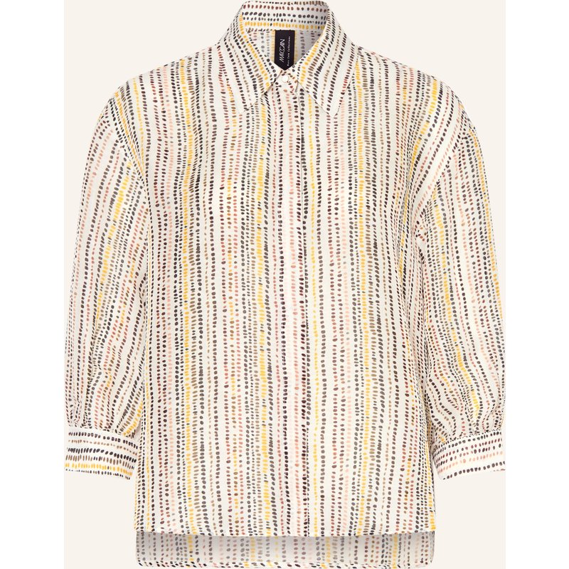 Marc Cain Blusenshirt Mit Leinen Und Seide weiss