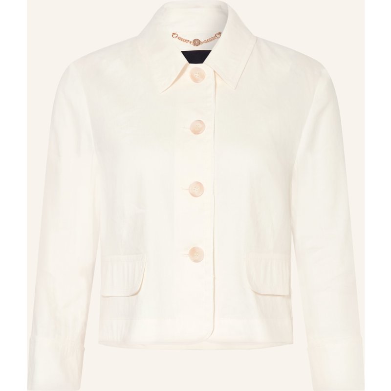 Marc Cain Kastenjacke Mit Leinen weiss