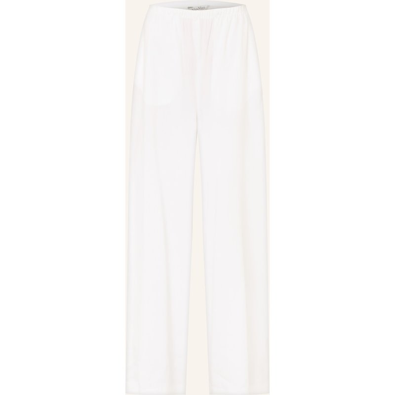 Max Mara Marlenehose Destino Mit Leinen weiss
