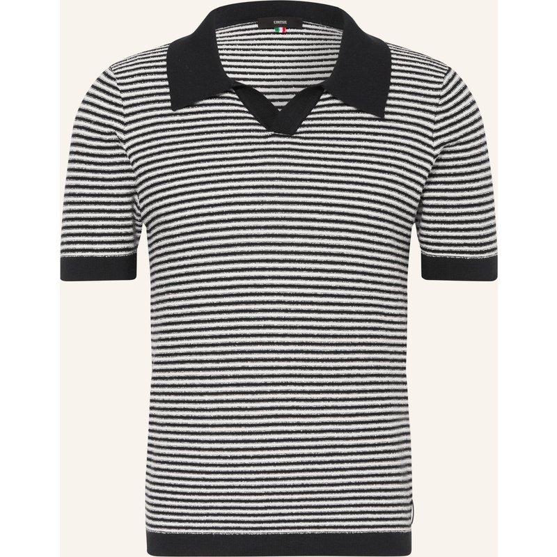 Cinque Strick-Poloshirt Ciriano blau