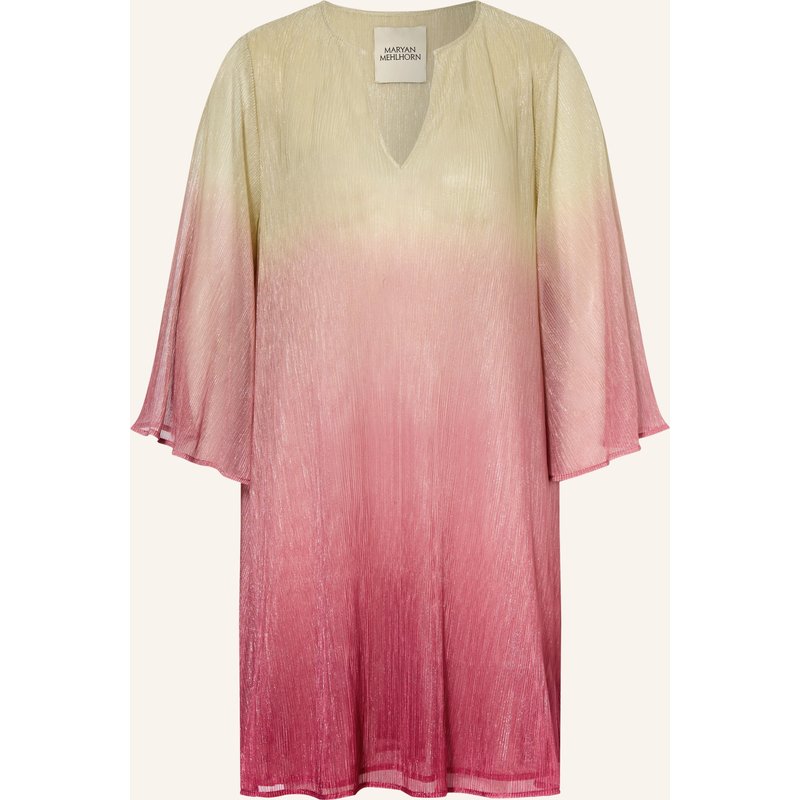 Maryan Mehlhorn Strandkleid Mit 3/4-Arm Und Glitzergarn rosa