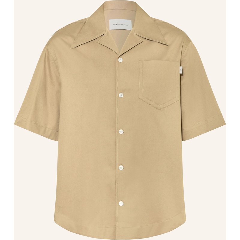Ami Paris Resorthemd Loose Fit beige