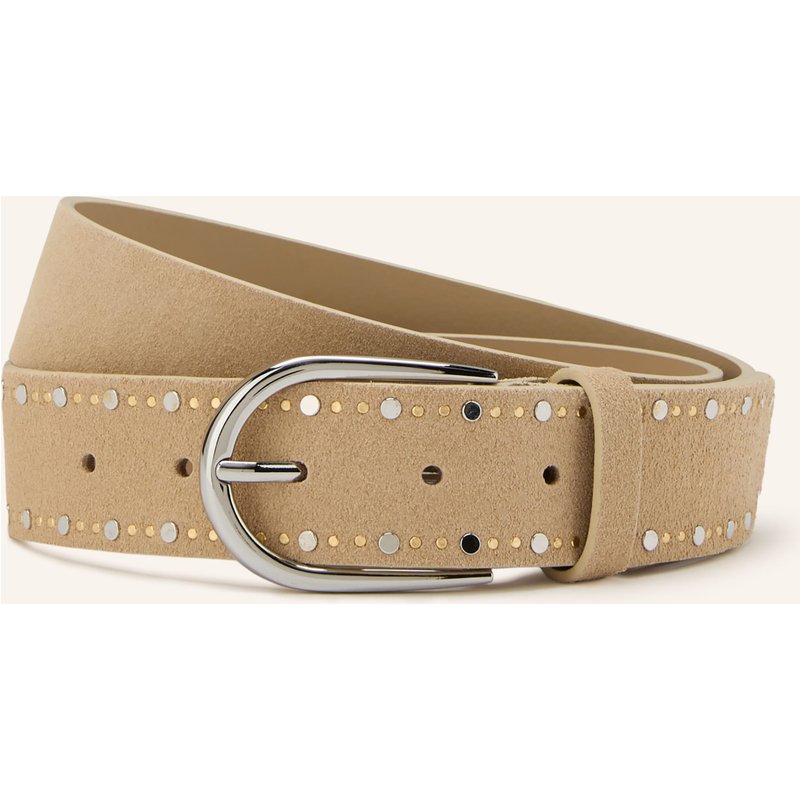 Gianni Chiarini Ledergürtel Mit Nieten beige