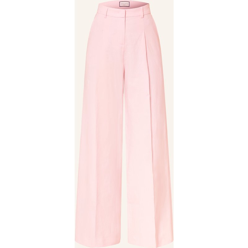 Seductive Marlenehose Chrissy Mit Leinen rosa