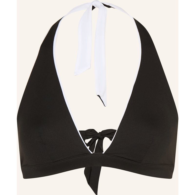 Max Mara Beachwear Neckholder-Bikini-Top Abazia Zum Wenden schwarz