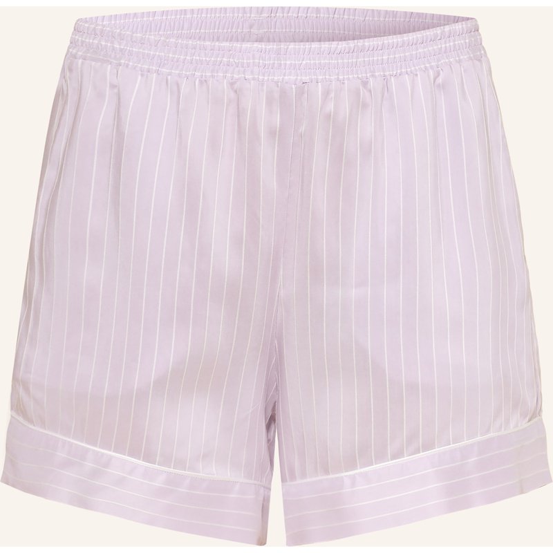 Zimmerli Schlafshorts Feminine Stripes lila