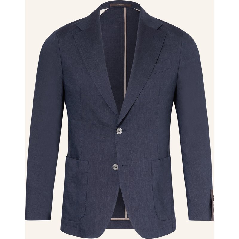 Windsor. Anzugsakko Giorno Extra Slim Fit Mit Leinen blau