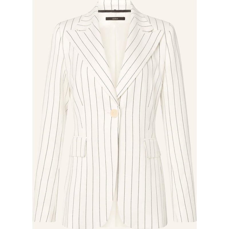 Windsor. Blazer Mit Leinen weiss