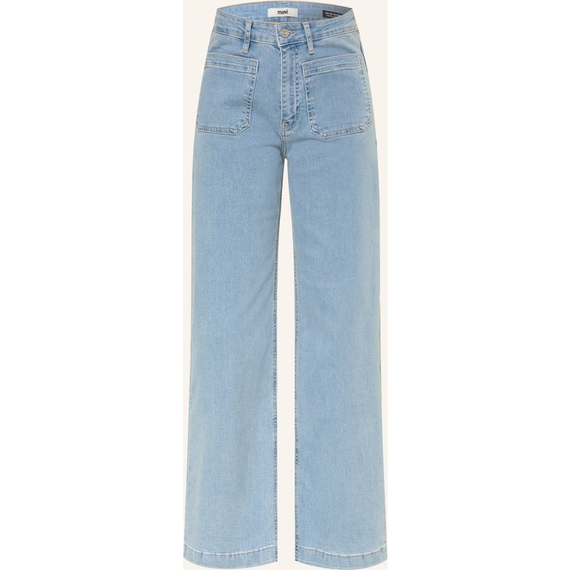 Mavi Wide Leg Jeans Malibu Marine blau