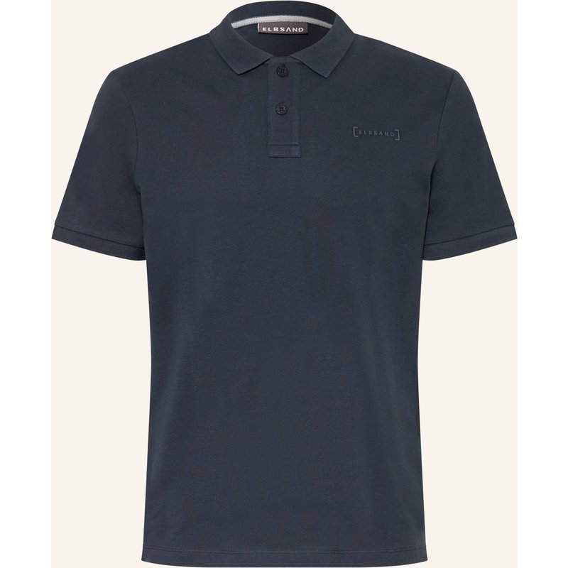 Elbsand Piqué-Poloshirt Lias Regular Fit blau