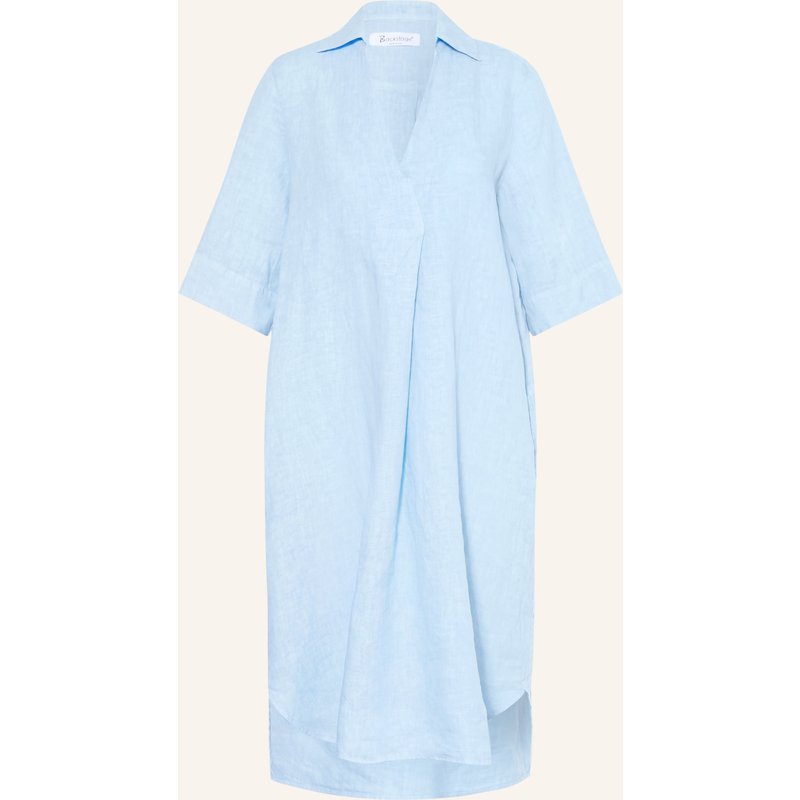 Backstage Leinenkleid Albano Mit 3/4-Arm blau