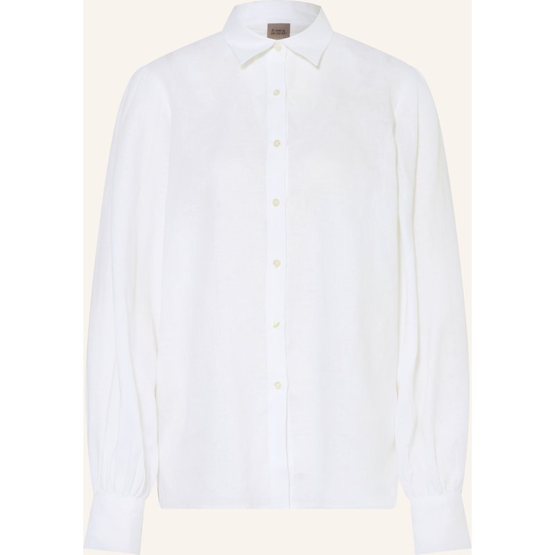 Émanou Hemdbluse Aus Leinen weiss