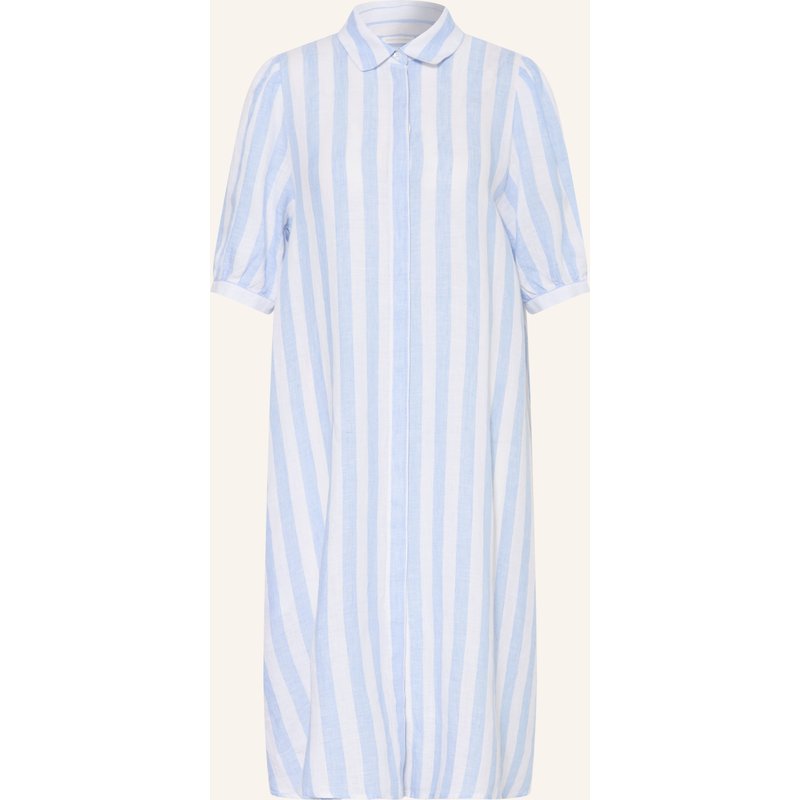Robert Friedman Hemdblusenkleid Aus Leinen blau