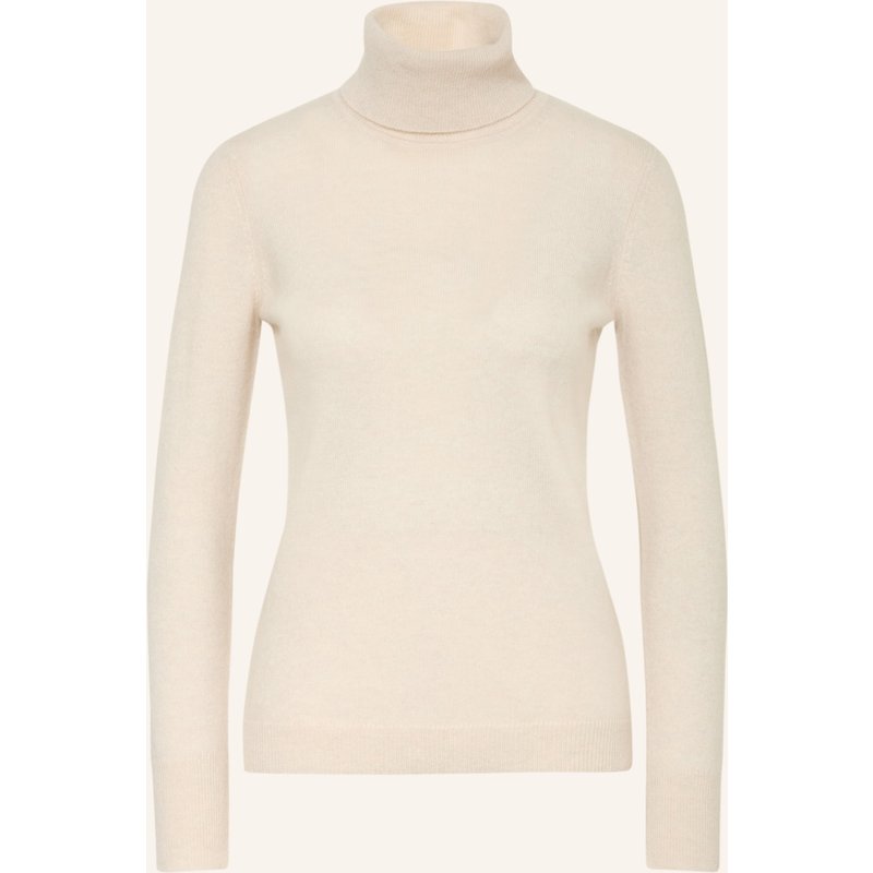 Darling Harbour Rollkragenpullover Aus Cashmere weiss