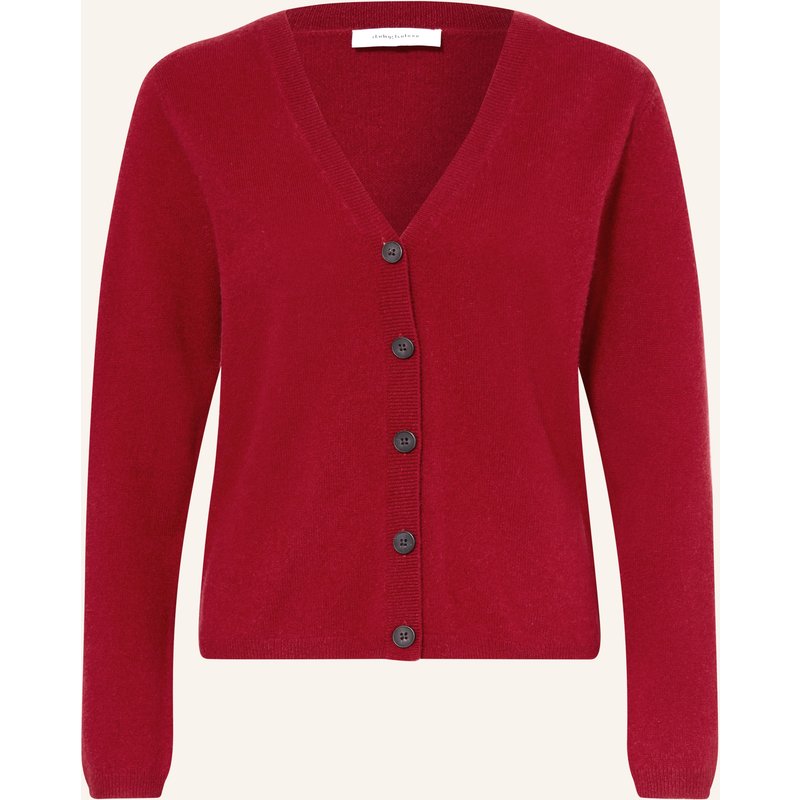 Darling Harbour Strickjacke Aus Cashmere rot