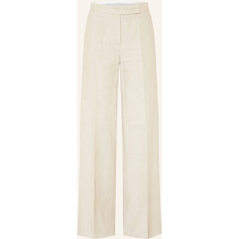 Max Mara Marlenehose Ginnico Aus Leinen braun