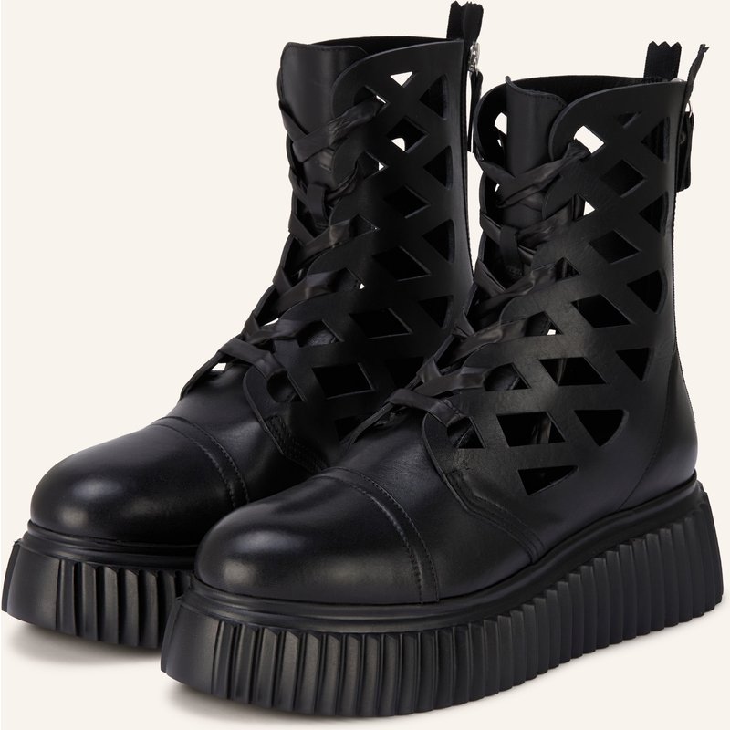 Agl Schnürboots Viggy Mit Cut-Outs schwarz
