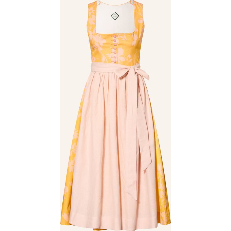 Waldorff Dirndl Calendula Mit Leinen gelb