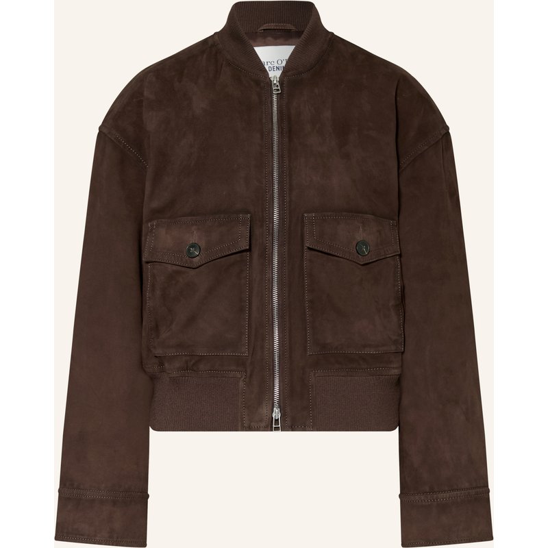 Marc O'polo Denim Lederblouson rot