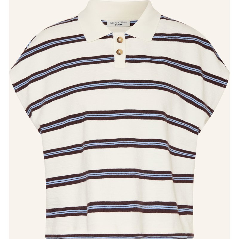 Marc O'polo Denim Jersey-Poloshirt weiss