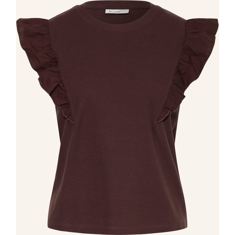 Marc O'polo Denim Top Mit Rüschen rot