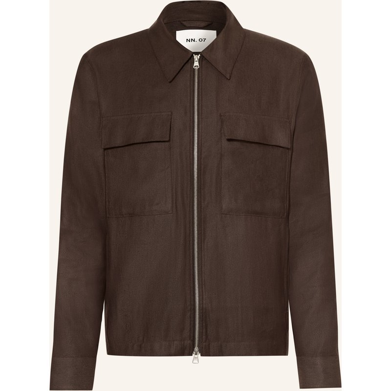 Nn.07 Overjacket Alban 1808 Mit Leinen braun