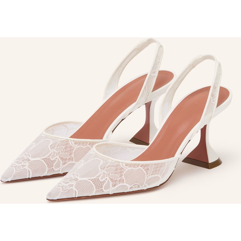 Amina Muaddi Slingpumps Holli weiss