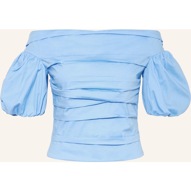 Esthé Off-Shoulder-Bluse blau