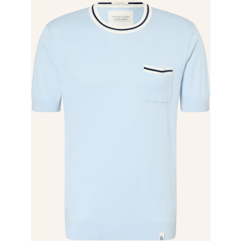 Colours & Sons Strickshirt blau