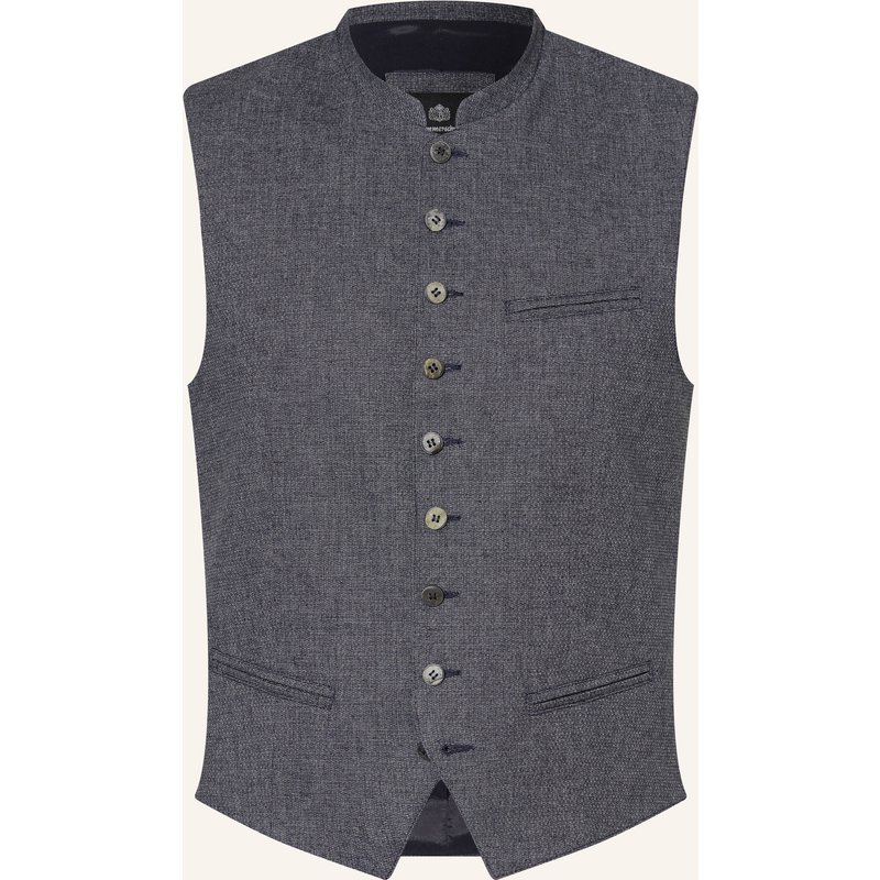 Hammerschmid Trachtenweste David Slim Fit blau