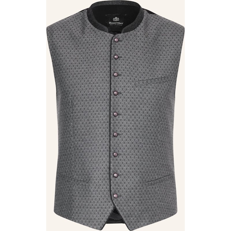 Hammerschmid Trachtenweste Peter Slim Fit grau