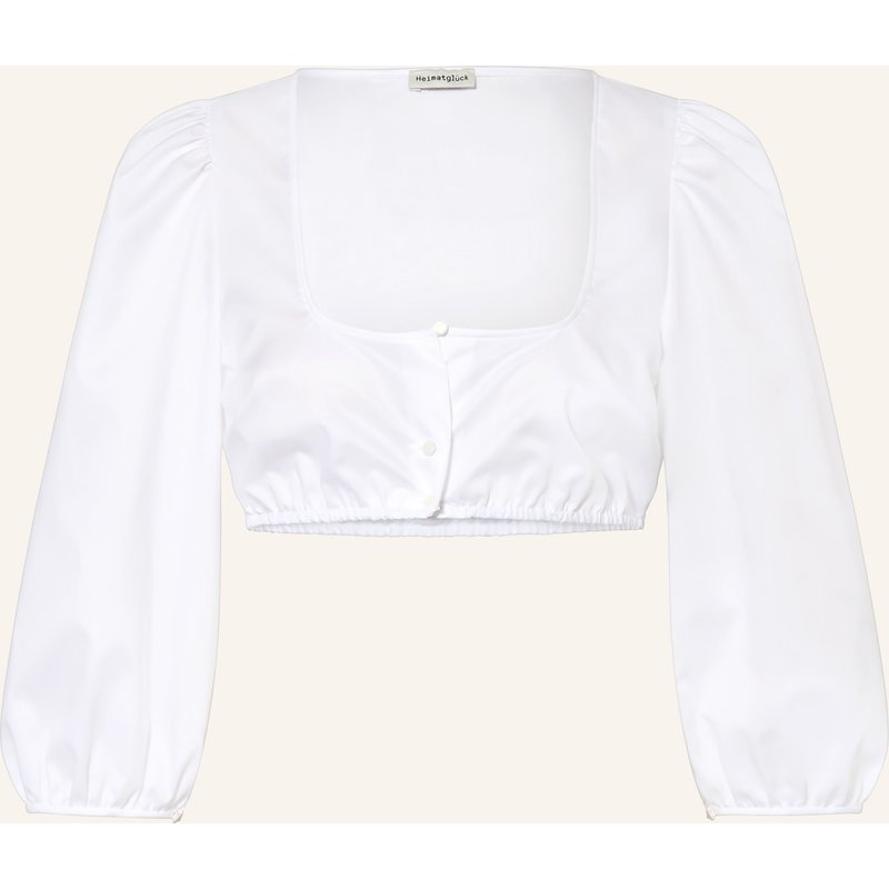 Heimatglück Tracht Dirndlbluse Ilvy Mit 3/4-Arm weiss