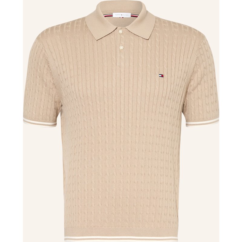 Tommy Hilfiger Strick-Poloshirt beige