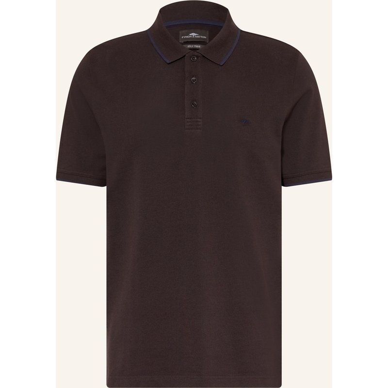 Fynch-Hatton Picqué-Poloshirt Regular Fit braun