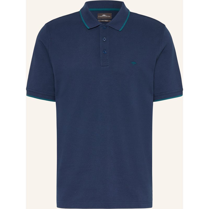 Fynch-Hatton Picqué-Poloshirt Regular Fit blau