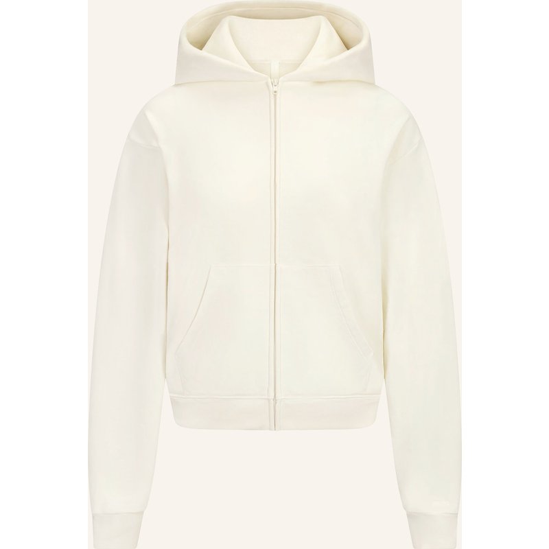 Skims Lounge-Sweatjacke French Terry weiss
