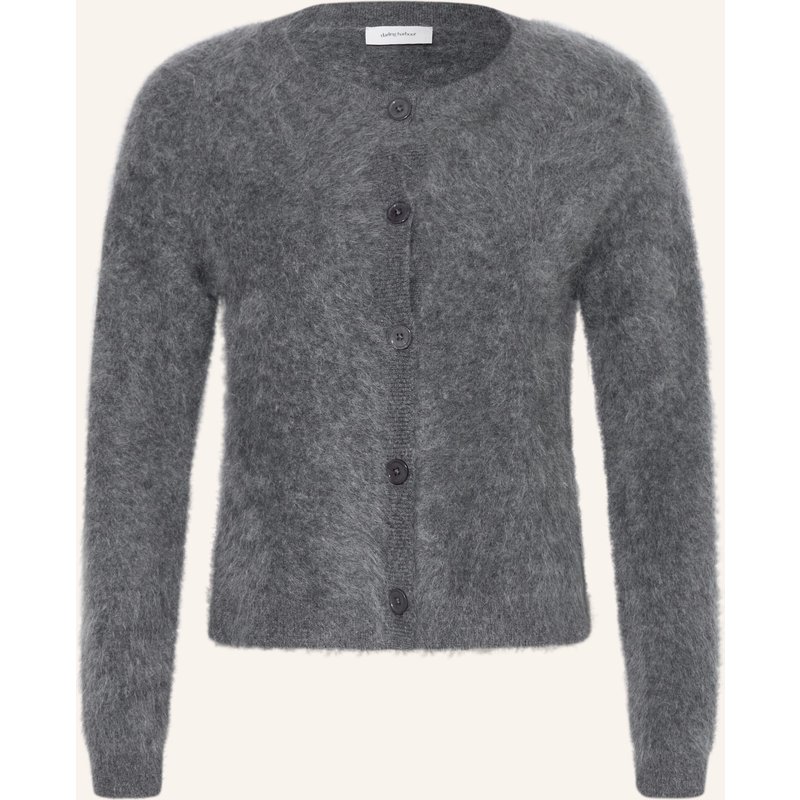 Darling Harbour Strickjacke Aus Cashmere grau