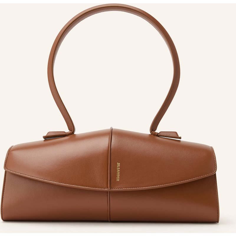 Jil Sander Schultertasche Linea braun
