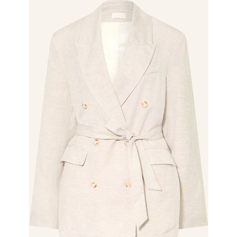 Lezu Blazer Lia Mit Leinen beige