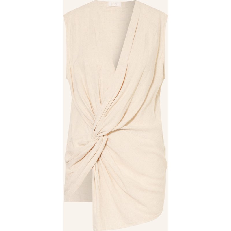 Lezu Top Nao In Wickeloptik beige