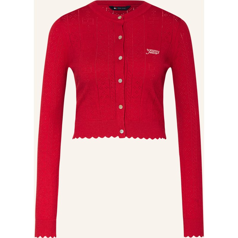 Tommy Jeans Strickjacke rot