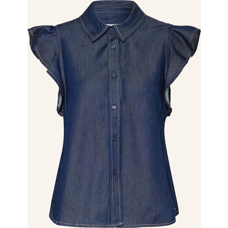 Tommy Hilfiger Hemdbluse In Jeansoptik blau