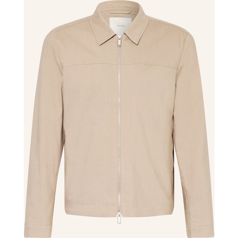 Calvin Klein Jacke Mit Leinen beige
