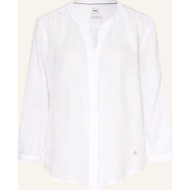 Brax Leinenbluse Velia Mit 3/4-Arm weiss